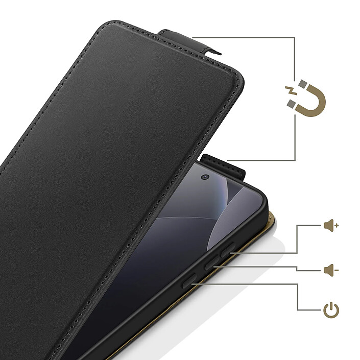 Avis Avizar Étui à Clapet Vertical pour Redmi Note 15 Pro Plus 5G avec Porte-carte Intégré
