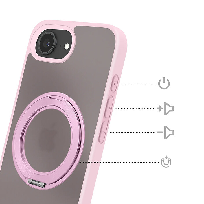 Avis Avizar Coque MagSafe pour iPhone 16e avec Anneau XL de Support Intégré