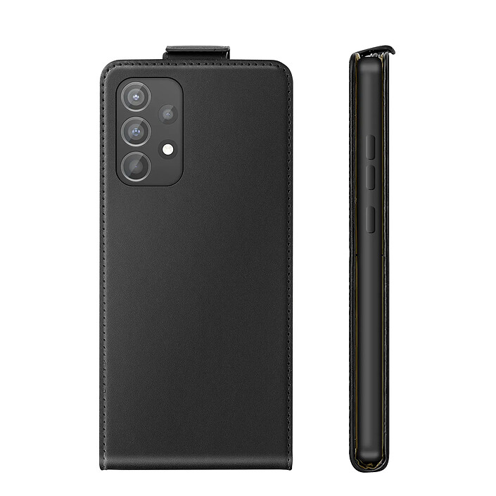Avizar Étui à Clapet Vertical pour Galaxy A52 / A52s avec Porte-carte Intégré pas cher