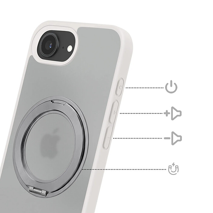 Avis Avizar Coque MagSafe pour iPhone 16e avec Anneau XL de Support Intégré