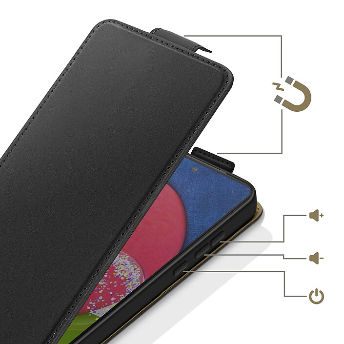 Avis Avizar Étui à Clapet Vertical pour Galaxy A52 / A52s avec Porte-carte Intégré