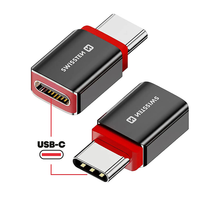 Avis Swissten Bloqueur de Données USB-C Anti Piratage avec Charge Rapide 240W Noir