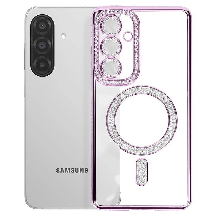 Avizar Coque pour Galaxy A27 Compatible MagSafe avec Contour Strassé