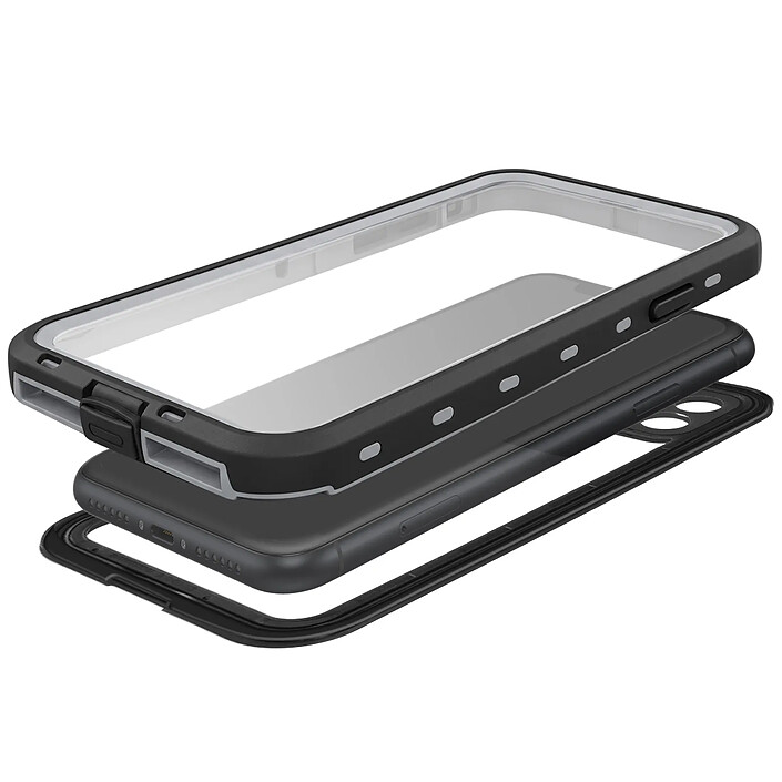Acheter Shellbox Coque Intégrale 360° pour iPhone 11 Étanche IP68 avec Protège Écran Noir