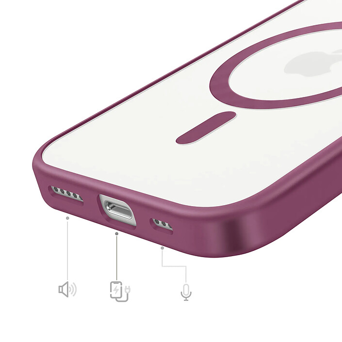 Acheter Zanaé Coque MagSafe pour iPhone 16e avec Contour Souple et Caméra Surélevée Violet