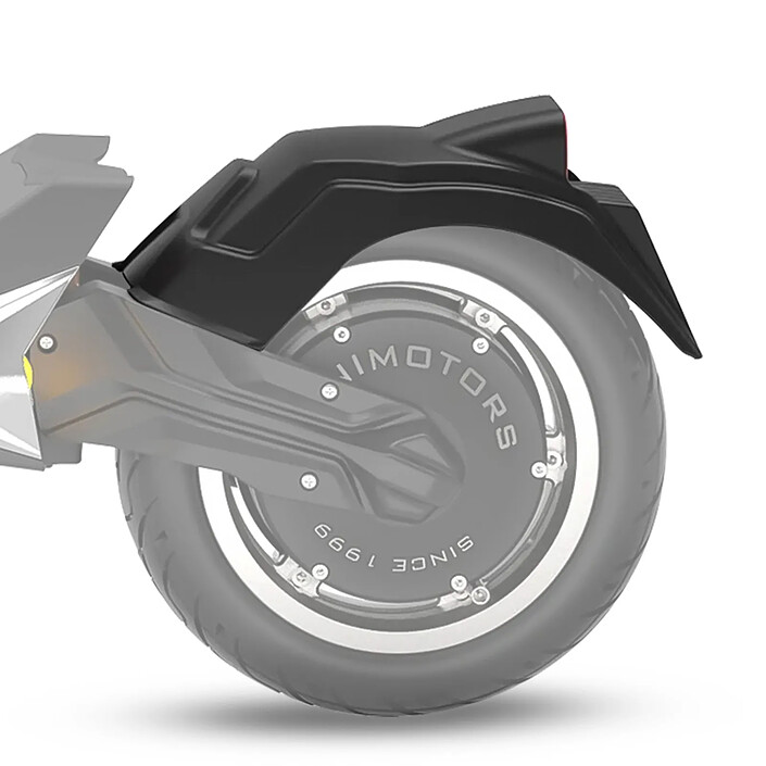 Acheter Minimotors Garde-Boue Arrière pour Trottinette Dualtron Togo avec LED Intégrée Noir