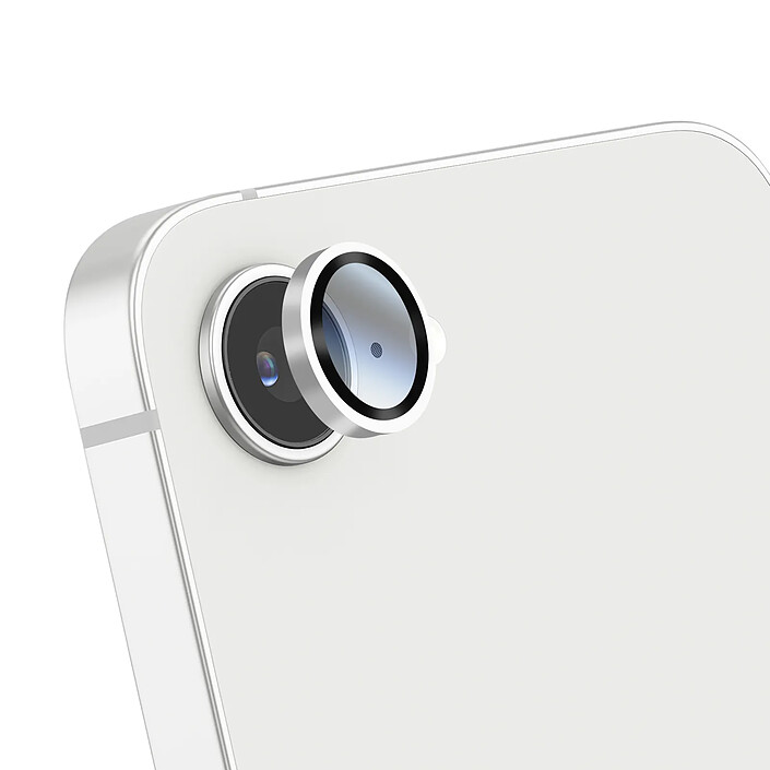 Zanaé Verre Trempé Caméra pour iPhone 16 Antichoc Qualité Photo Inchangée Argent