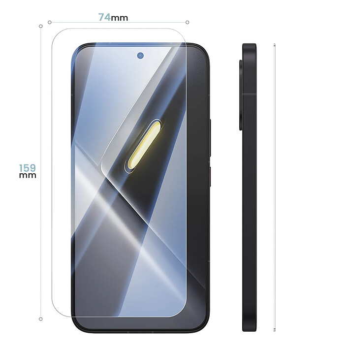 Avizar Protection d'Écran pour Poco X8 Pro Max en Verre Trempé Biseauté 2.5D pas cher