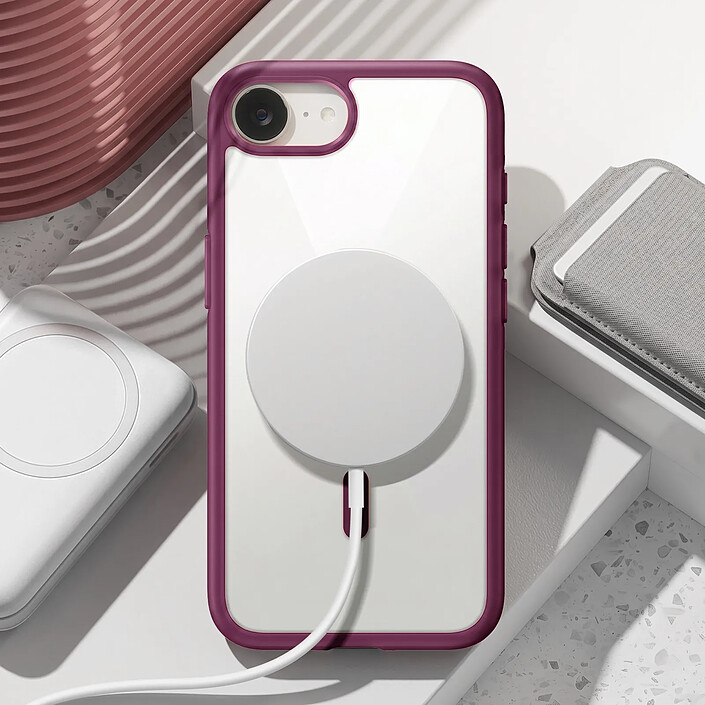 Avis Zanaé Coque MagSafe pour iPhone 16e avec Contour Souple et Caméra Surélevée Violet