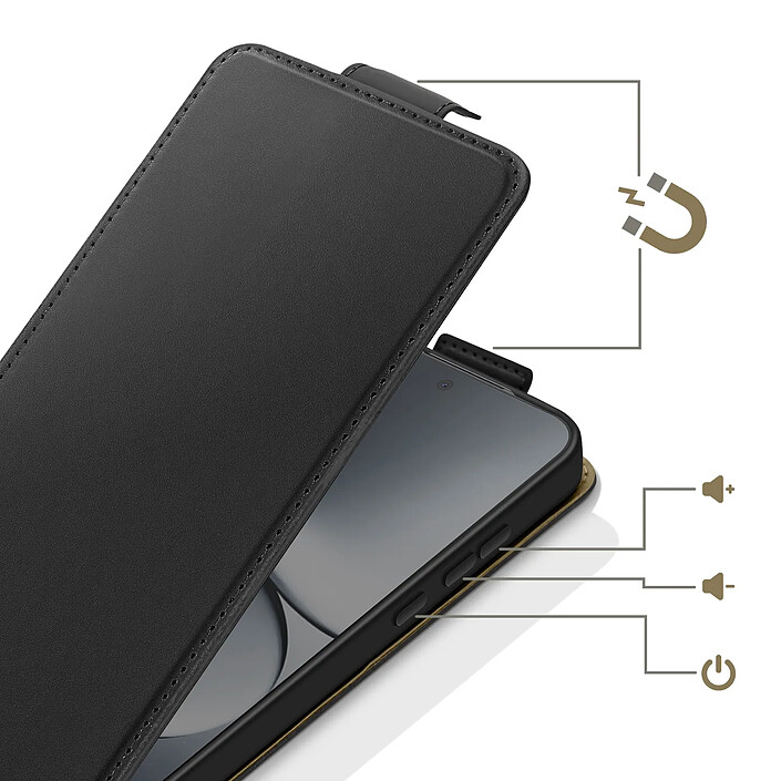 Avis Avizar Étui à Clapet Vertical pour Redmi Note 15 Pro 5G avec Porte-carte Intégré