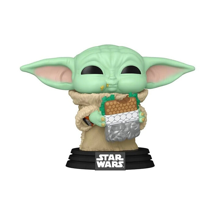 Star Wars: The Mandalorian and Grogu - Figurine POP! Grogu avec un Sandwich 9 cm