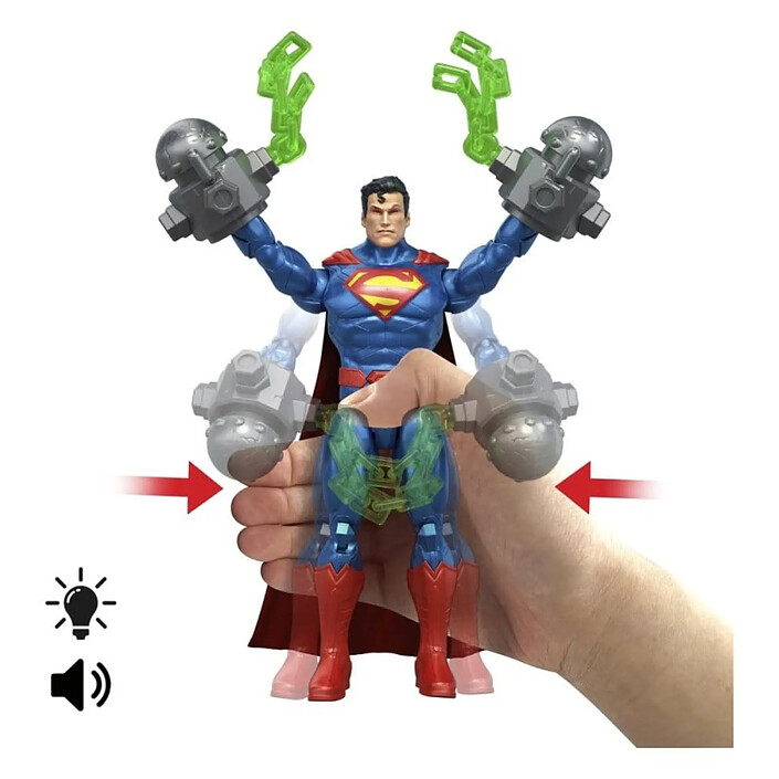 DC Premier - Figurine sonore et lumineuse Heat Vision Superman 16 cm pas cher