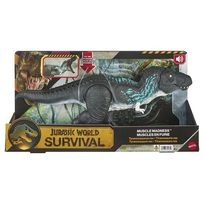Jurassic World: Survival - Figurine Muscle Madness Tyrannosaurus Rex 56 cm pas cher