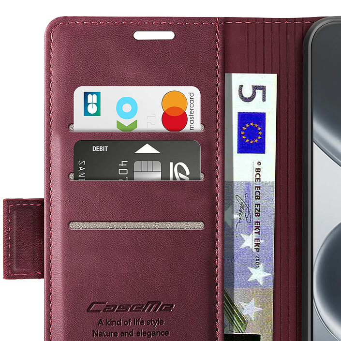 Avizar Étui Portefeuille Vintage pour Redmi Note 15 Pro 5G Collection CaseMe Anti-RFID pas cher