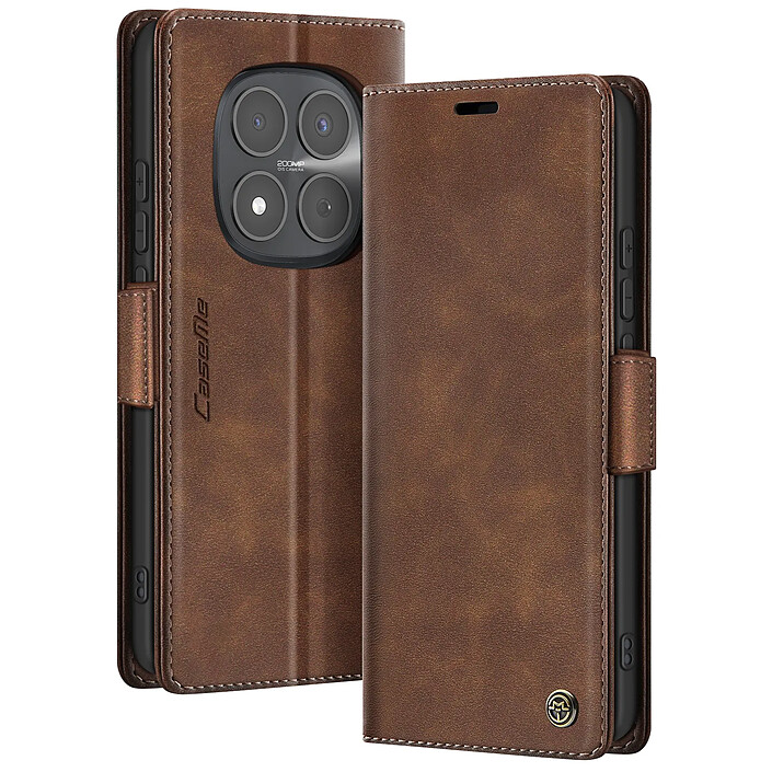 Avizar Étui Portefeuille Vintage pour Redmi Note 15 Pro 5G Collection CaseMe Anti-RFID