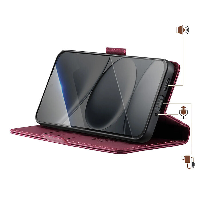 Avis Avizar Étui Portefeuille Vintage pour Redmi Note 15 Pro 5G Collection CaseMe Anti-RFID