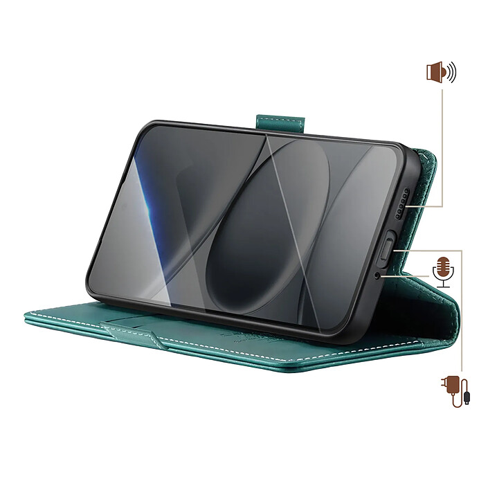 Avis Avizar Étui Portefeuille Vintage pour Redmi Note 15 Pro 5G Collection CaseMe Anti-RFID