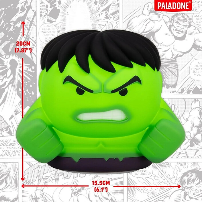 Acheter Marvel Universe - Lampe SquishyGlo Hulk Rechargeable 15 cm