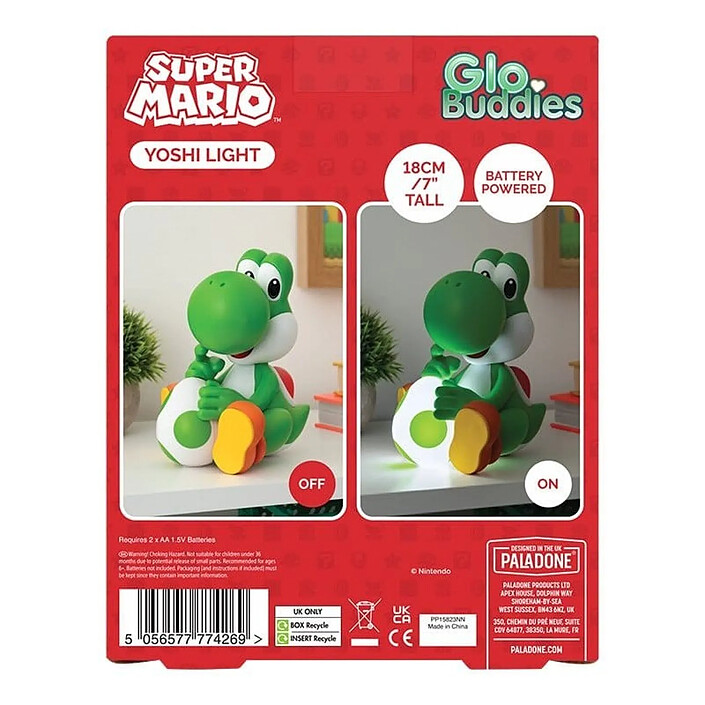 Avis Nintendo - Lampe GloBuddies Yoshi 18 cm