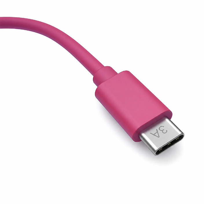 Avis Jaym Câble USB-C vers USB-C PD 60W 3A Charge et Synchronisation Collection POP 1.5m Rose