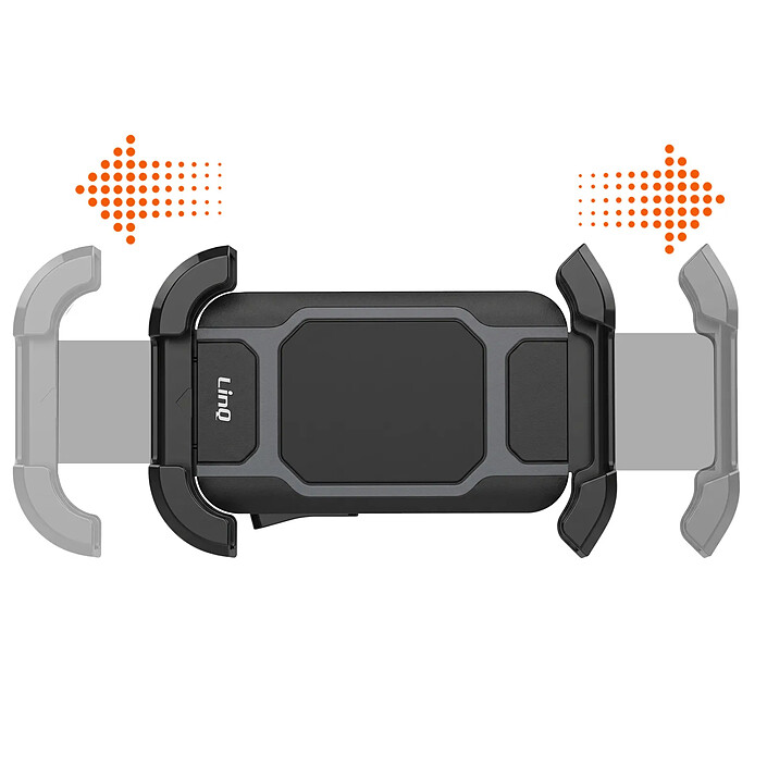 Acheter LinQ Support Rétroviseur pour Scooter / Moto avec Verrouillage Auto et Amortisseurs Noir