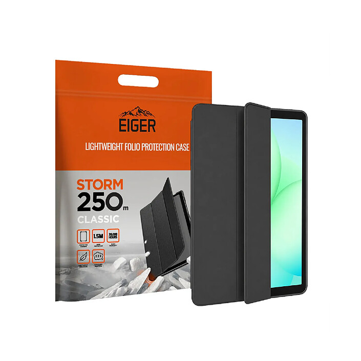 Acheter Eiger Étui Folio pour Galaxy Tab A9 / A11 Série Storm 250m avec Emplacement Stylet Noir