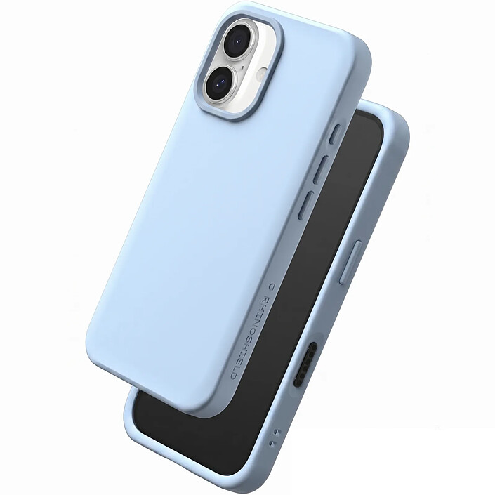 Rhinoshield Coque pour iPhone 16 Plus Modèle SolidX Soft Touch Antichoc Bleu roi