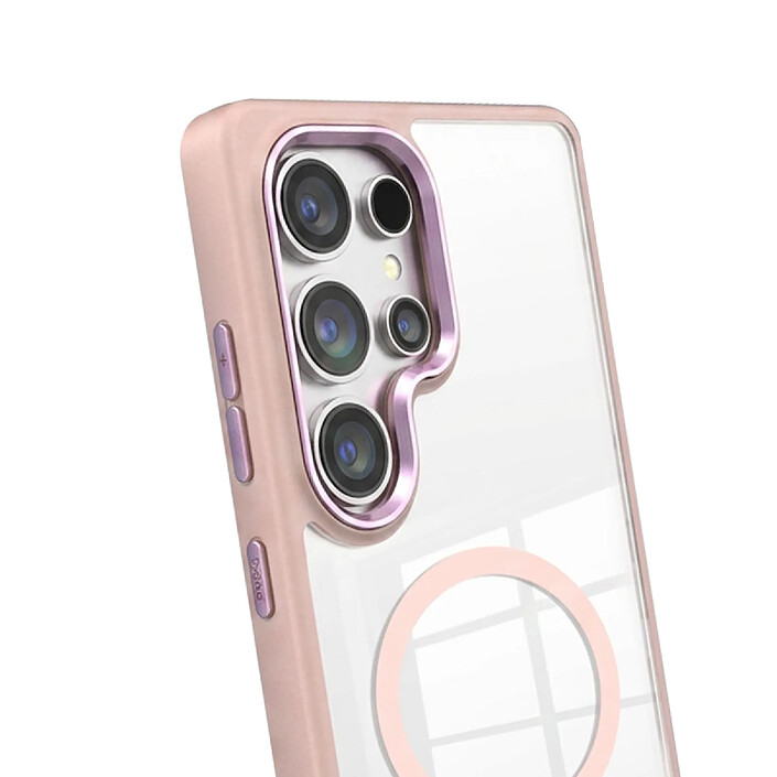 Avis Jaym Coque Bumper pour Galaxy S26 Ultra compatible MagSafe avec Coins Renforcés Rose