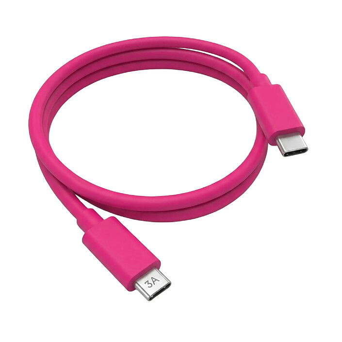 Acheter Jaym Câble USB-C vers USB-C PD 60W 3A Charge et Synchronisation Collection POP 1.5m Rose