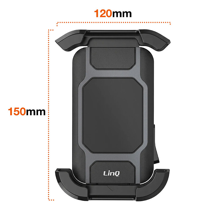 LinQ Support Rétroviseur pour Scooter / Moto avec Verrouillage Auto et Amortisseurs Noir pas cher