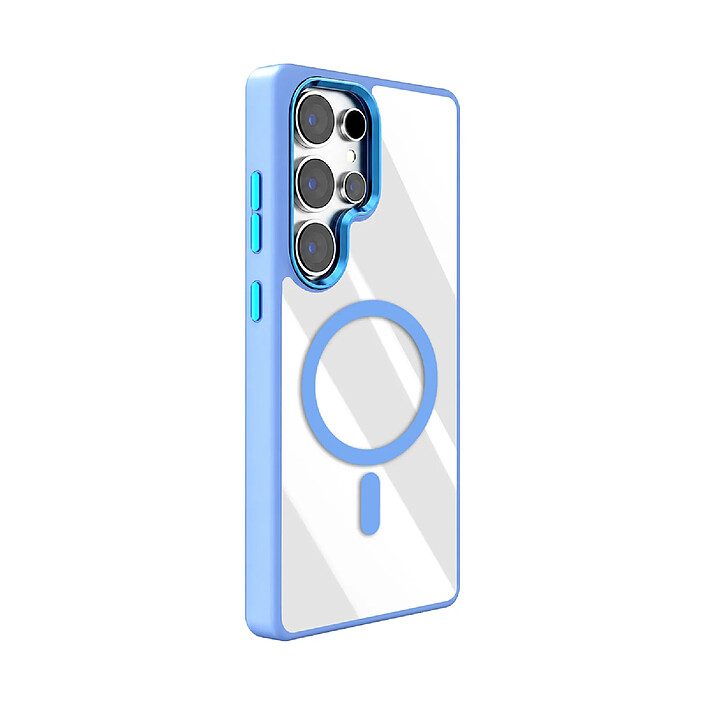 Jaym Coque Bumper pour Galaxy S26 Ultra compatible MagSafe avec Coins Renforcés Bleu