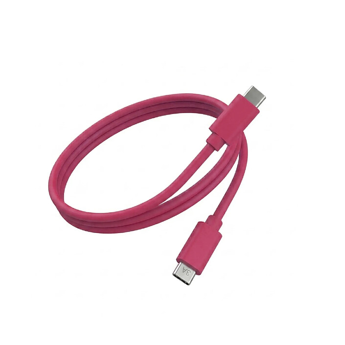 Jaym Câble USB-C vers USB-C PD 60W 3A Charge et Synchronisation Collection POP 1.5m Rose