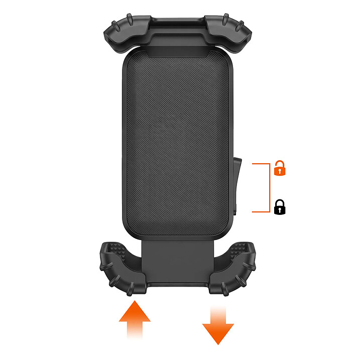 Avis LinQ Support de Téléphone Guidon Vélo / Moto avec Loquet Mécanique et Rotation 360° Noir
