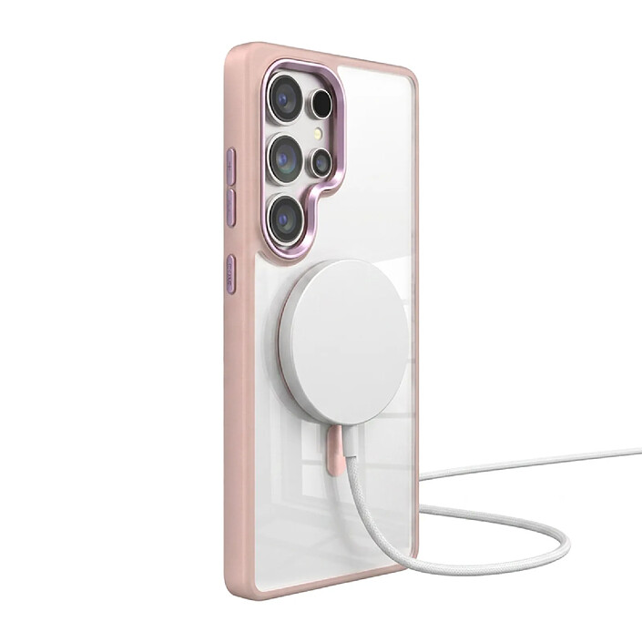 Acheter Jaym Coque Bumper pour Galaxy S26 Ultra compatible MagSafe avec Coins Renforcés Rose