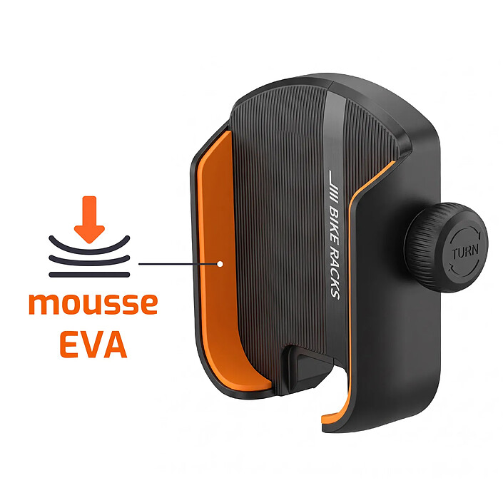 LinQ Support Téléphone Rétroviseur Scooter / Moto avec Pads de Protection 360° Noir pas cher