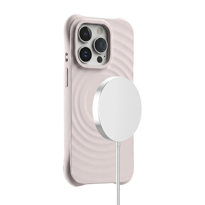 Acheter Jaym Coque pour iPhone 16 Pro Max série Circle MagSafe avec Coins Renforcés Rose clair