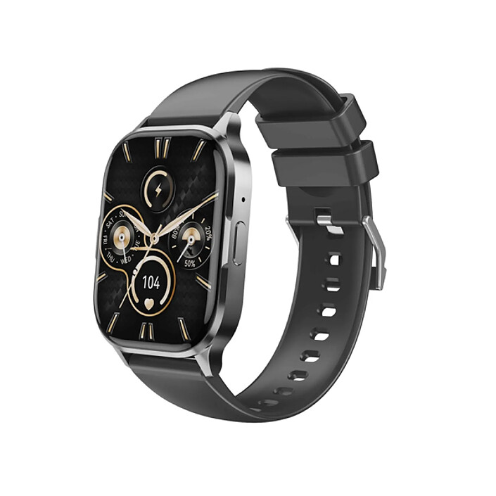 XO Montre Connectée Bluetooth 5.3 IP67 260mAh avec Écran AMOLED 2.01" Modèle J10 Noir