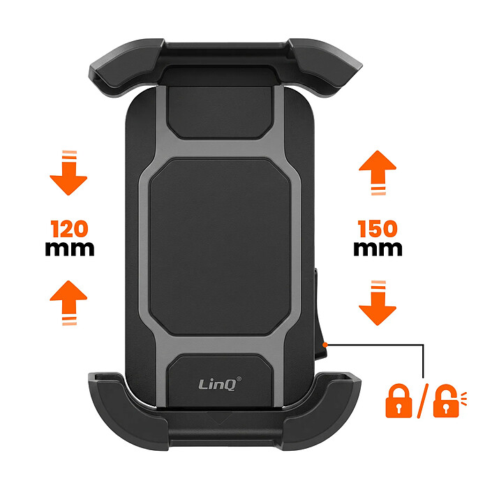 Avis LinQ Support de Guidon Moto / VTT avec 4 Amortisseurs et Verrouillage Automatique Noir