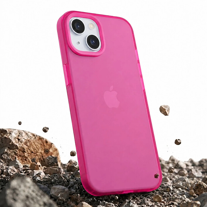 Avis Rhinoshield Coque pour iPhone 15 Plus Collection JellyTint avec Contour Surélevé Rose