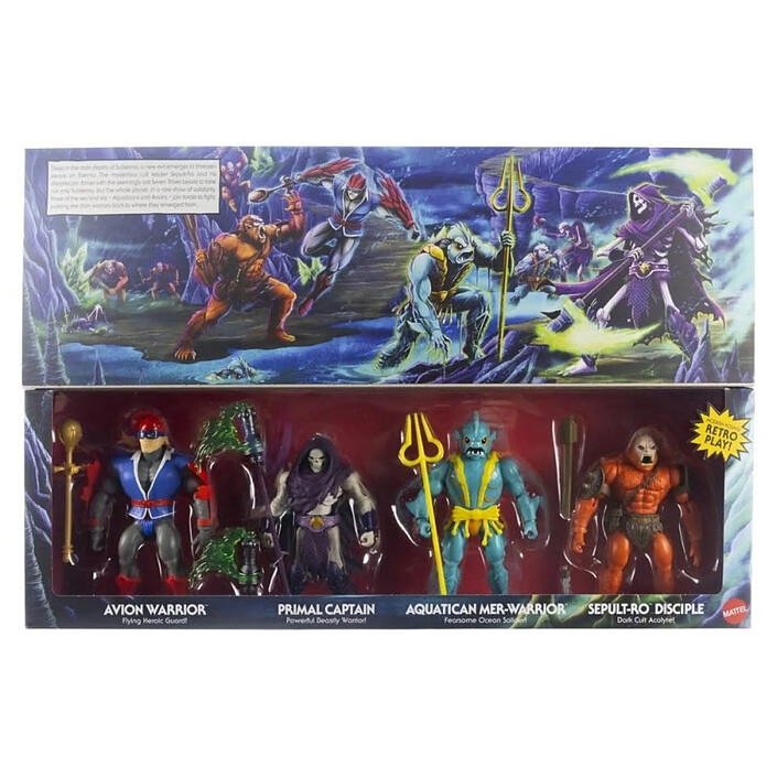 Acheter Les Maîtres de l' Univers - Pack 4 figurines Battle for Subternia 14 cm