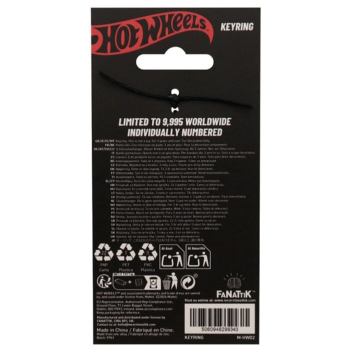 Avis Hot Wheels - Porte-clés Hot Wheels Race 'Em Collect 'Em Édition Limitée