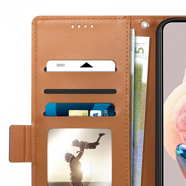 Avis Avizar Étui portefeuille pour Galaxy A27 Effet Cuir Cousu avec Fonction Support