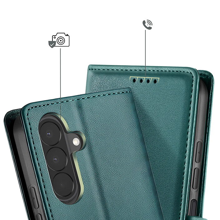 Avizar Étui portefeuille pour Galaxy A27 Effet Cuir Cousu avec Fonction Support pas cher