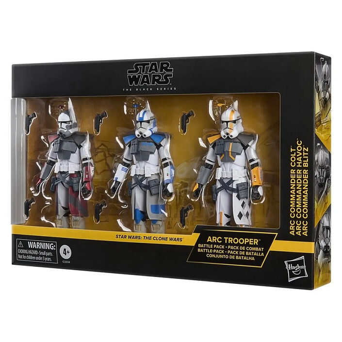 Acheter Star Wars: The Clone Wars Black Series - Pack 3 figurines ARC Trooper Havoc, Colt & Blitz 15 cm