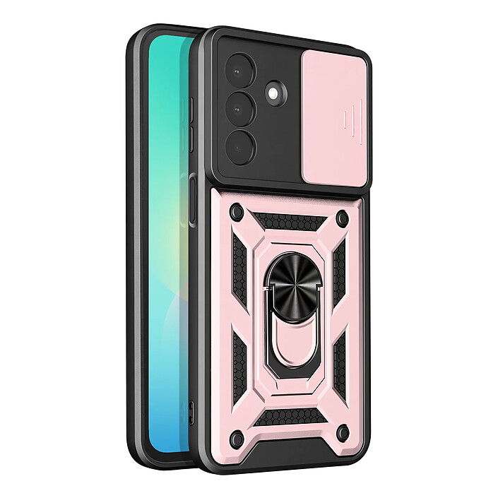 Avizar Coque pour Samsung Galaxy A27 avec Bague Support et Cache Caméra Coulissant