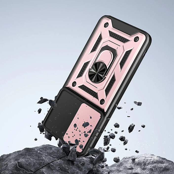 Avizar Coque pour Samsung Galaxy A27 avec Bague Support et Cache Caméra Coulissant pas cher