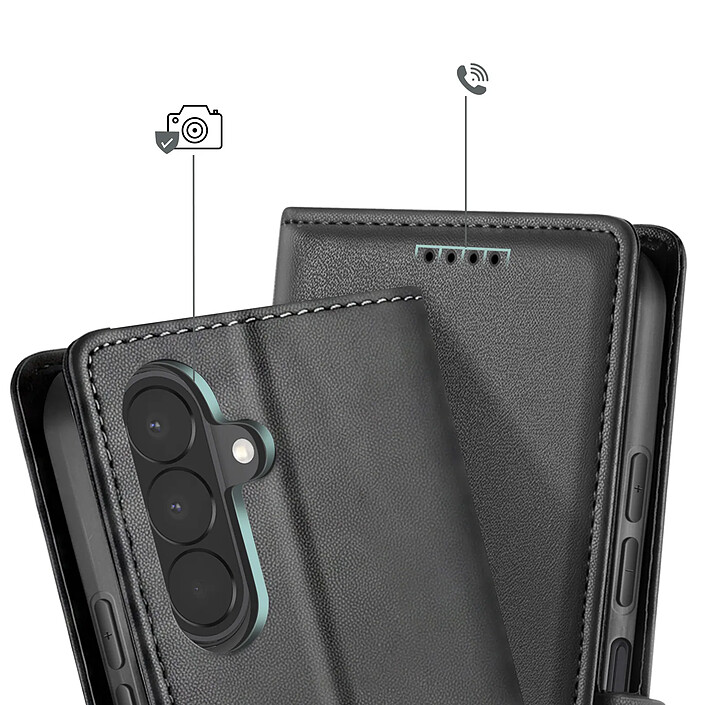 Avizar Étui portefeuille pour Galaxy A27 Effet Cuir Cousu avec Fonction Support pas cher