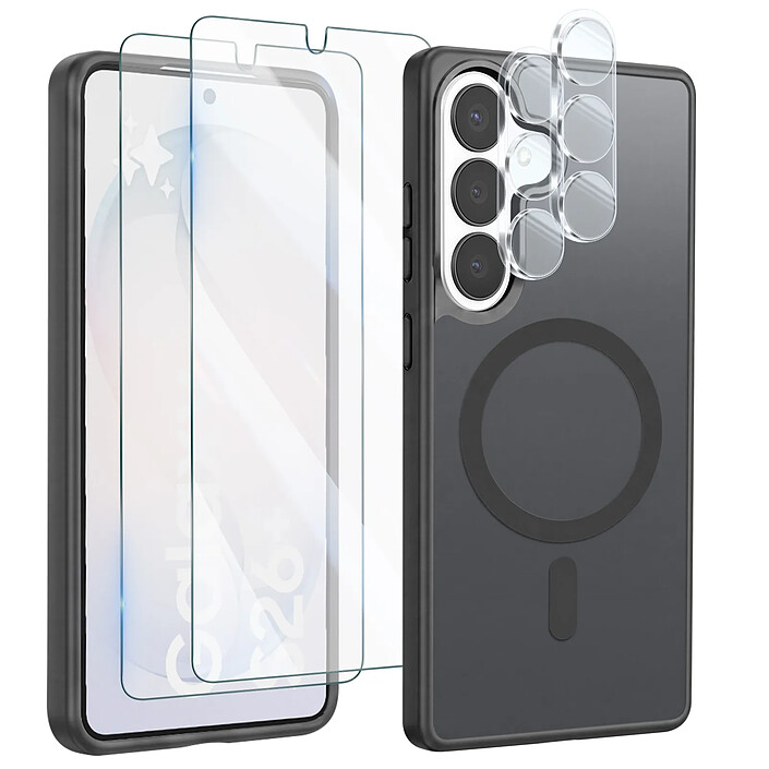 Avizar Coque MagSafe pour Galaxy S26 avec 2 Verres Trempés et 2 Films Protection Caméra