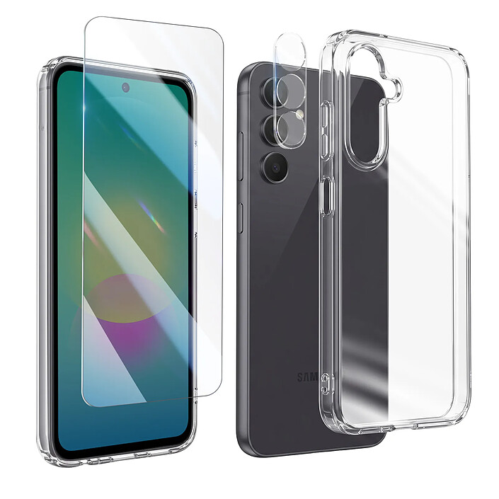 Avizar Protection Intégrale pour Galaxy A27 Coque Silicone Verre Écran et Caméra