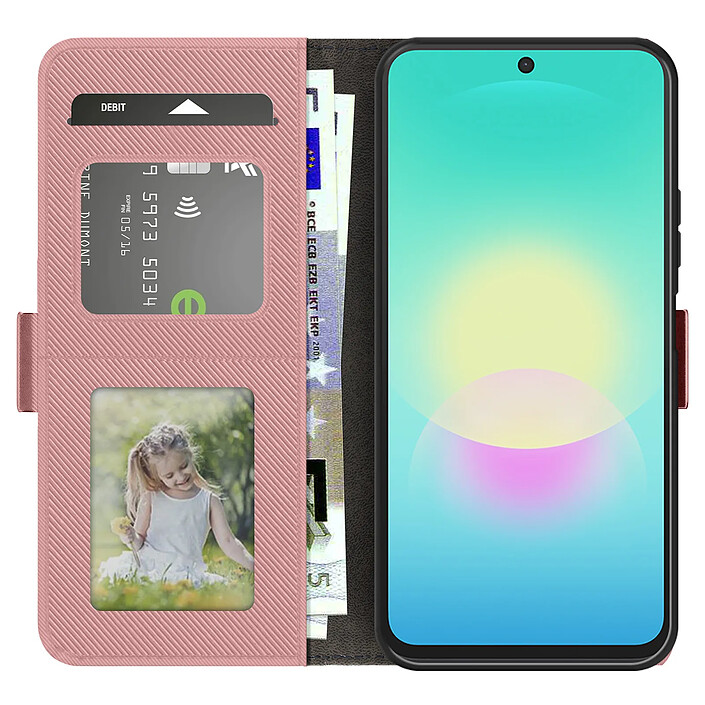 Avizar Étui Portefeuille pour Galaxy A27 avec Miroir et Porte-cartes Amovible pas cher